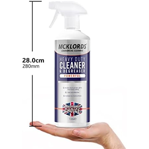 McKLords Heavy Duty Cleaner and Degreaser, 1 Litre, Clear - Image 3