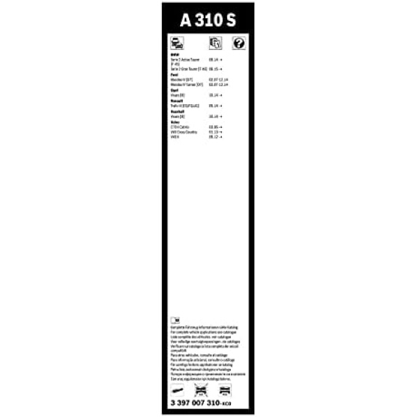 Bosch Wiper Blade Aerotwin A310S, Length: 650mm/475mm − Set of Front Wiper - Image 4