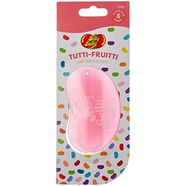 Jelly Belly Car Air Freshener - Tutti Fruitti 3D Hanging Freshener. Car Scent - Image 3