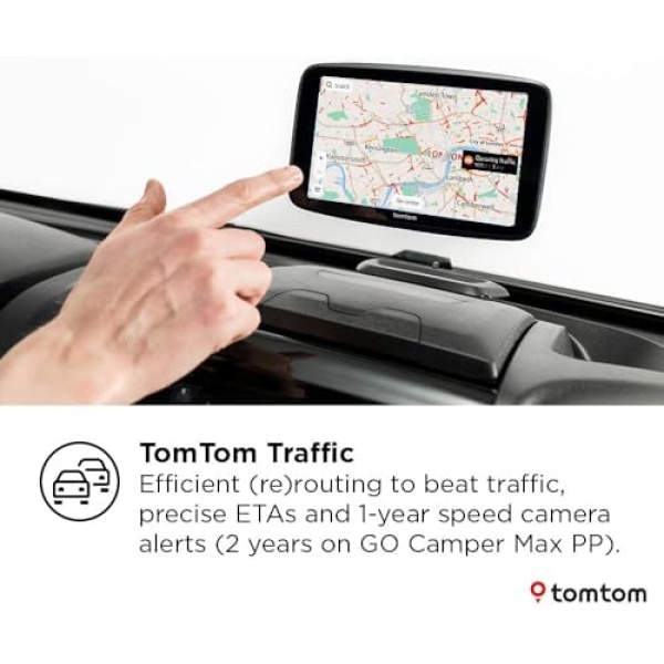 TomTom Campervan and Caravan Sat Nav GO Camper Max 2nd gen - Image 5