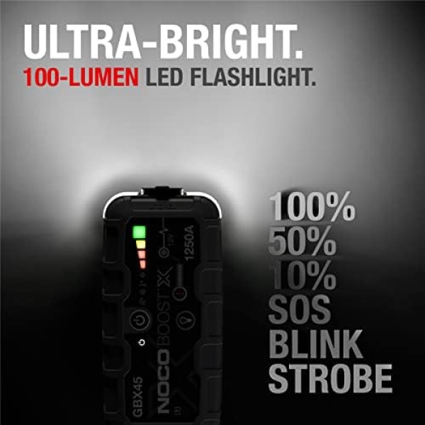 NOCO Boost X GBX45 1250A 12V UltraSafe Portable Lithium Car Jump Starter - Image 6