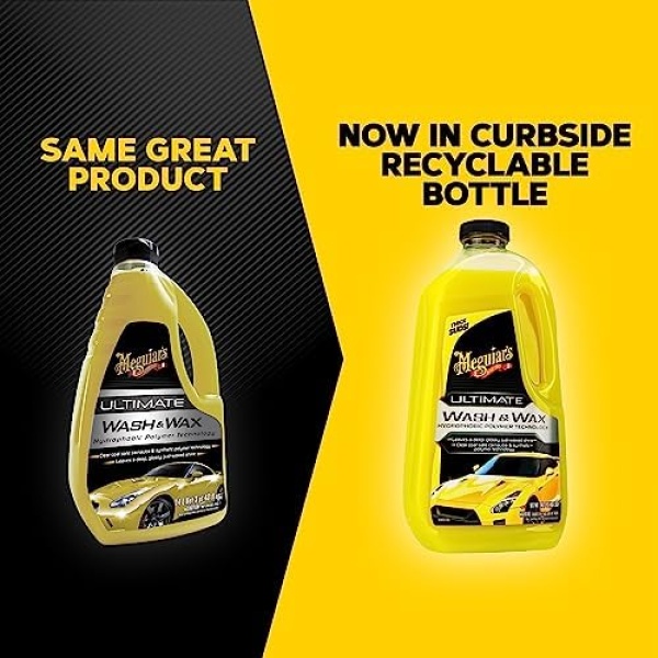 Meguiar's G17748EU Ultimate Car Wash & Wax 1.4L, Shampoo that leaves a deep - Image 8