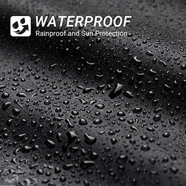 Favoto Motorbike Cover Waterproof Motorcycle Cover Outdoor Oxford Fabric XXL - Image 5