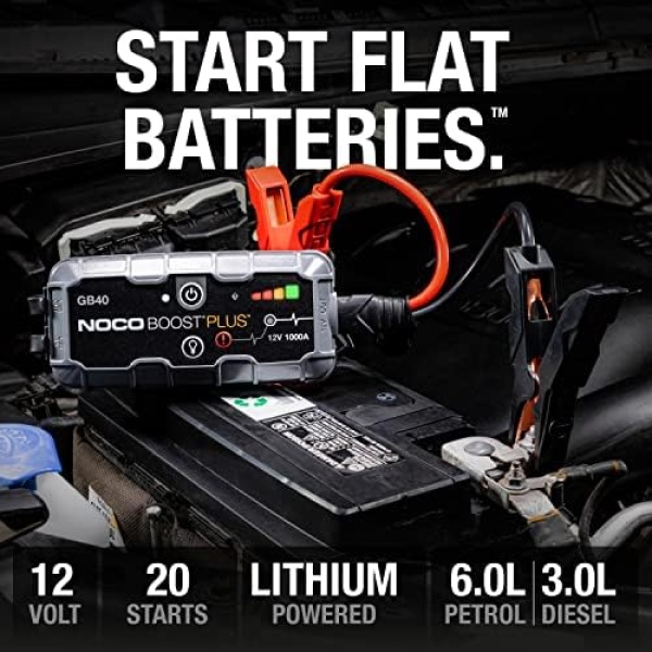 NOCO Boost Plus GB40 1000 Amp 12-Volt UltraSafe Portable Lithium Car Battery - Image 2