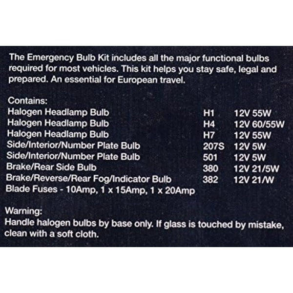 Sakura Emergency Bulb Kit - Fits Most Vehicles - 7 Bulbs 3 Fuses - Image 7