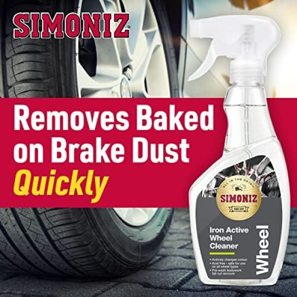 Simoniz Iron Active Car Wheel Cleaner Spray, Fast-Acting Tyre Cleaner To Remove - Image 5