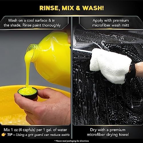 Meguiar's G17748EU Ultimate Car Wash & Wax 1.4L, Shampoo that leaves a deep - Image 4