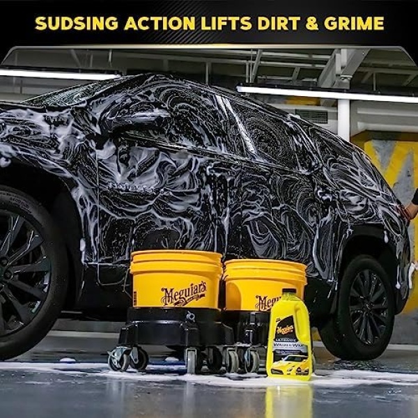 Meguiar's G17748EU Ultimate Car Wash & Wax 1.4L, Shampoo that leaves a deep - Image 3