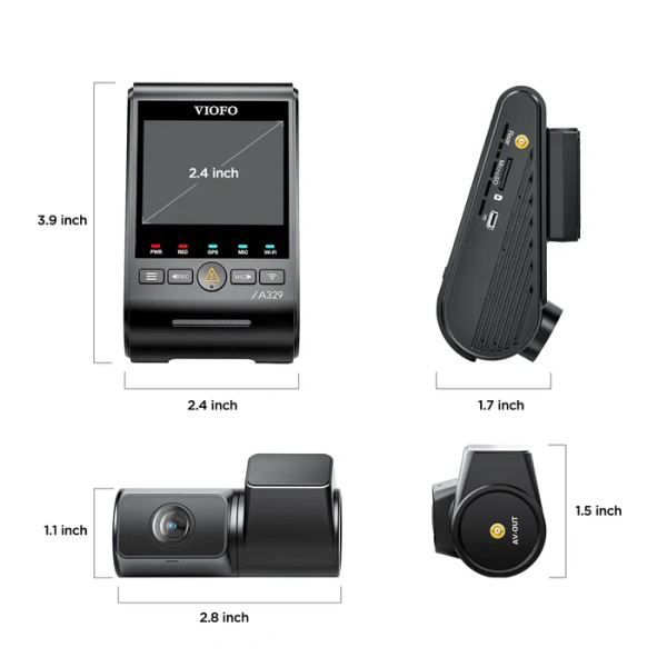 VIOFO A329 2CH First 4K 60FPS Front and 2K Rear Wi-Fi 6 Dash Cam HDR - Image 5