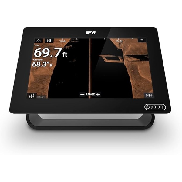 Raymarine Axiom+ 9 RV, Multi-Function 9" Display with Integrated RealVision 3D,600W Sonar with RV-100 transducer with Lighthouse North America Chart, Black (E70637-03-102)