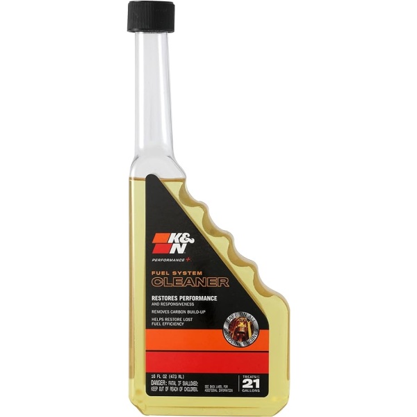 K&N Performance+ Fuel System Cleaner: Restores Performance and Acceleration, 16 Ounce Bottle Treats up to 21 Gallons, 99-2050 , Black