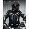 ILM Men's Street Motorcycle Jacket with CE Armor and Detachable Thermal Liner All Season Waterproof Adventure Touring Jacket Model JRL3 Black - Image 5