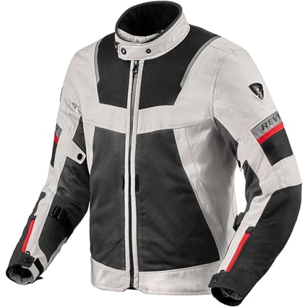 REV'IT! Tornado 4 H2O Adventure Touring Motorcycle Jacket Silver/Black