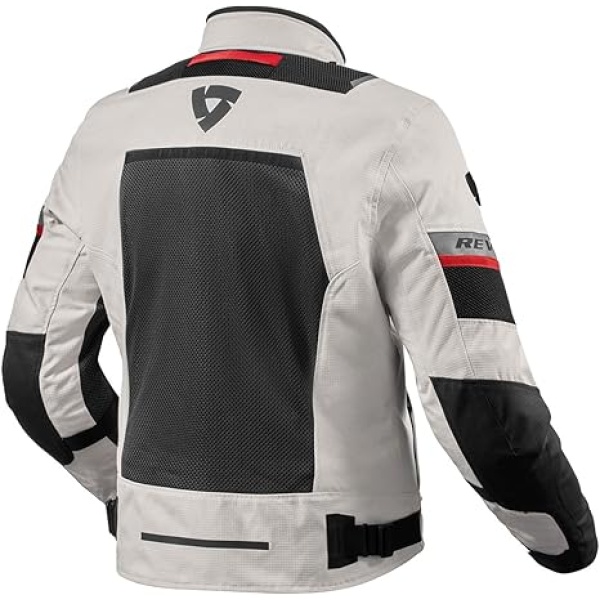 REV'IT! Tornado 4 H2O Adventure Touring Motorcycle Jacket Silver/Black - Image 2