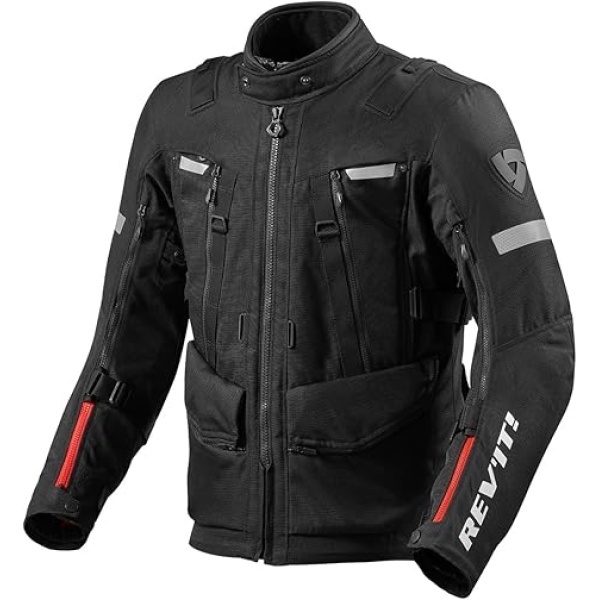 REV'IT! Sand 4 H2O Adventure Travel Motorcycle Jacket Black