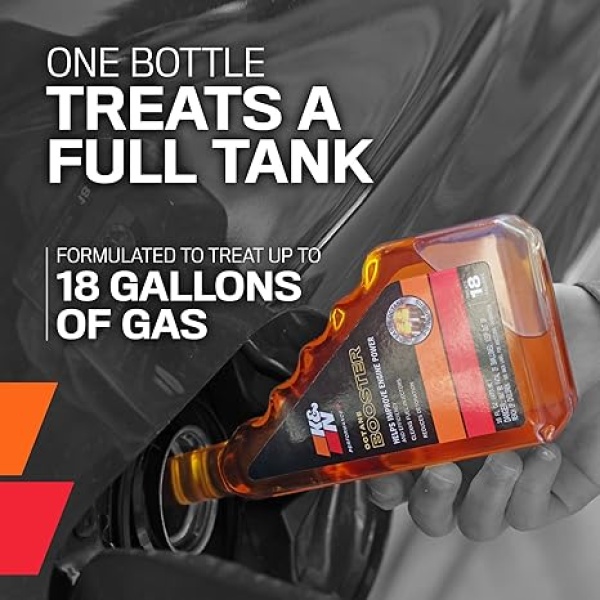 K&N Performance+ Octane Booster: Boosts Octane and Improves Engine Performance, 16 Ounce Bottle Treats up to 18 Gallons, 99-2020 - Image 2