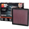 K&N High-Flow Engine Air Filter: Lifetime, Washable, Premium Automotive Replacement compatible with 2007-2021 Ford/Lincoln (F150, Raptor, Expedition), Increases Power & Towing, 33-2385