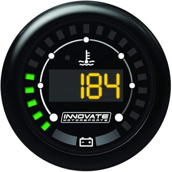 Innovate Motorsports 3853 MTX Digital Series Dual Function Water Temperature and Battery Voltage Gauge Kit