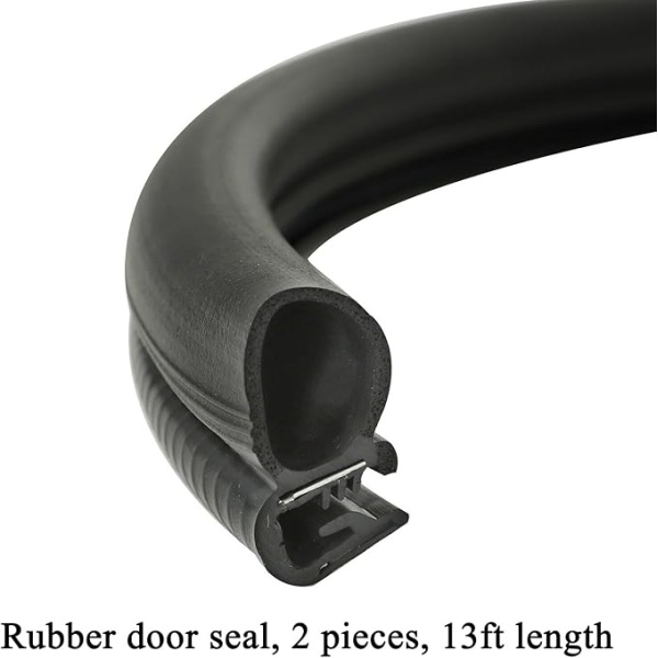 Front Door Window Molding Rubber Felt Trim Seal Weatherstrip Kit Compatible with 1973-1991 Chevy C10 C20 C30 K10 K20 K30 R1500 R2500 R3500 GMC Suburban C1500 C2500 C3500 K1500 K2500 K3500 - Image 7