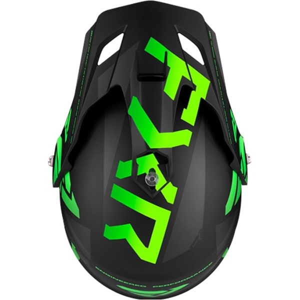 FXR Torque X Team Snowmobile Helmet Electric Shield Sun Shade QRS Black/Lime FMVSS 218 - Image 3