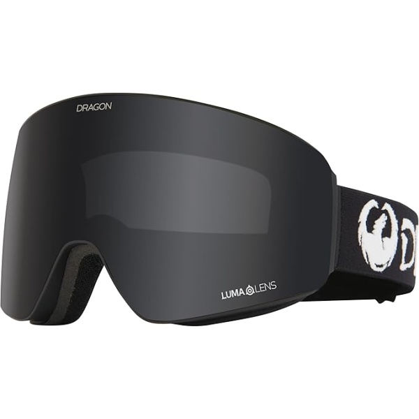 Dragon PXV Snow Sport Goggle - Classic Black Frame | Lumalens Dark Smoke Lens