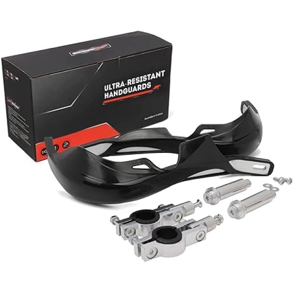 JFG RACING Dirt Bike Handguards,7/8'' and 1 1/8'' Handlebar Motorcycle Hand Guards Accessories Universal for Dirtbike Snowmobile ATV Motocross Enduro Pit Bike MX Off Road -Black