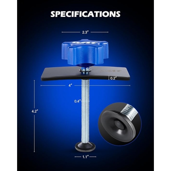 Orion Motor Tech Brake Pad Spreader, Heavy Duty Brake Pad Spreader Tool, Brake Piston Compressor Tool for Compressing Inner Pad, Solid Steel Disc Brake Caliper Spreader for Cars & Light Trucks - Image 3
