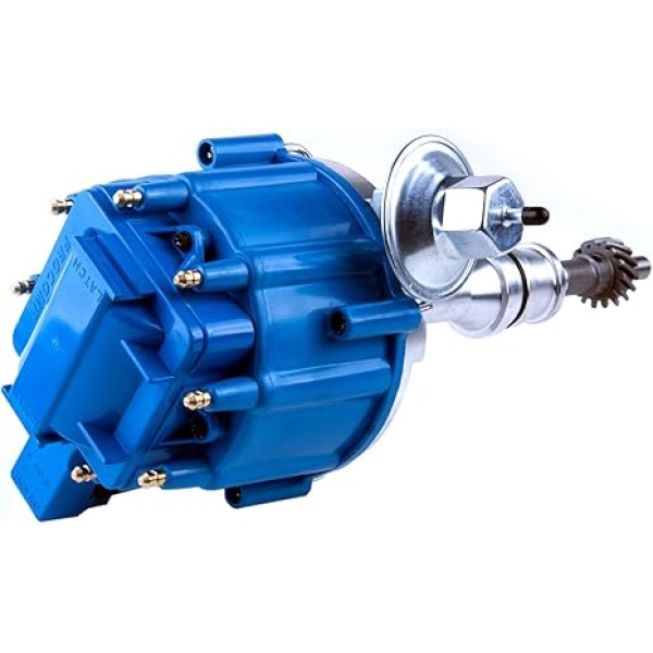 MAS Performance HEI Ignition Distributor w/Cap & Rotor and Spark plug Wire set Compatible with Ford 351C 351M 400 429 460 HEI 65,000 Volt Coil KA-1046013 PE332U JM6506BL 351CBLHEI0(Blue HEI Kit) - Image 4