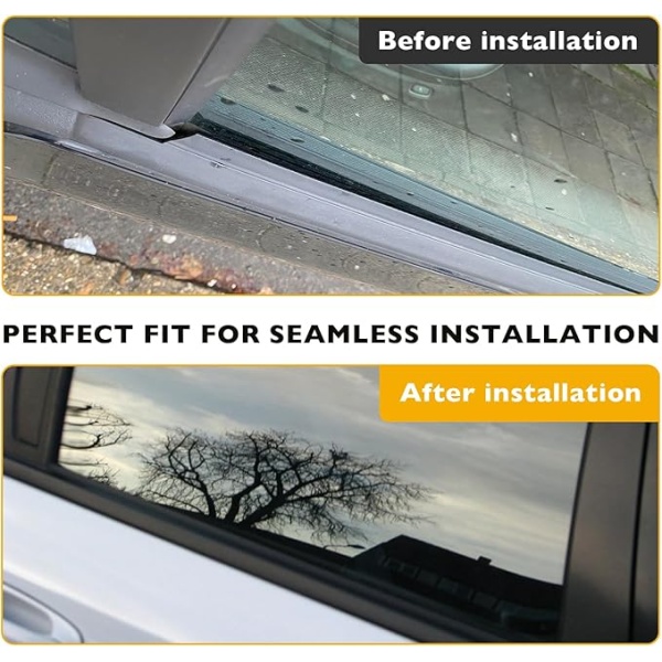 Weatherstrip Window Moulding Trim Seal Belt Kit Compatible with Dodge Ram 1500 2500 3500 4500 5500 Crew Cab 2009-2023, Weather Stripping Replace#55112376AH 55112377AH 55372138AH 55372139AH (4PCS) - Image 7