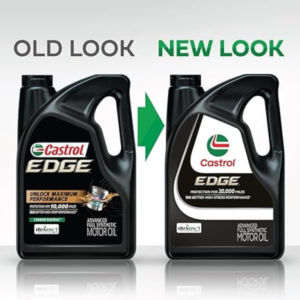 Castrol EDGE 0W-20 Advanced Full Synthetic Motor Oil, 5 Quarts, Pack of 3 - Image 3