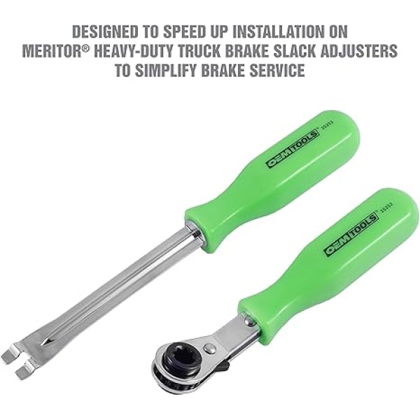 OEMTOOLS 25252 Automatic Slack Adjuster Tool and Wrench, Efficient Brake Adjustment Tool for Semi Trucks, Air Brake and Slack Adjuster Tools - Image 3