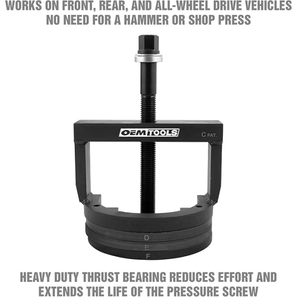 OEMTOOLS 27213 Master Wheel Hub & Bearing Remover & Installer Kit, Back & Front Wheel Bearing Puller Kit, Back & Front Wheel Hub Puller, Easy to Use - Image 3
