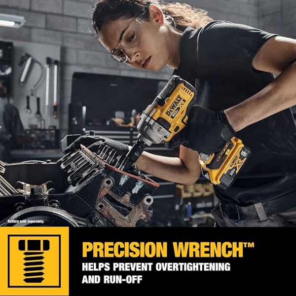 DEWALT 20V MAX Cordless Impact Wrench, 1/2' Hog Ring, Includes LED Work Light and Belt Clip, Bare Tool Only (DCF891B) - Image 4